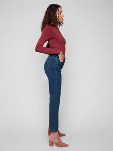 Denim with Cuffed Hem