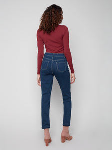 Denim with Cuffed Hem