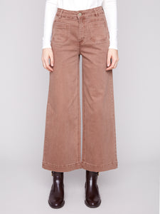 Cropped Patch Pocket Pants