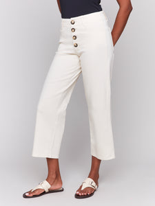 Natural Flex Front Button Pant