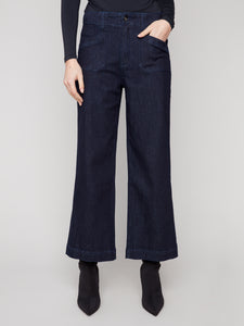 Cropped Wide Leg Pants