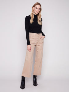 Cropped Twill Pant