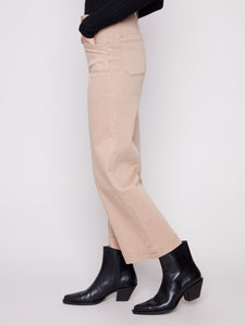Cropped Twill Pant