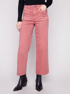 Cropped Twill Pant