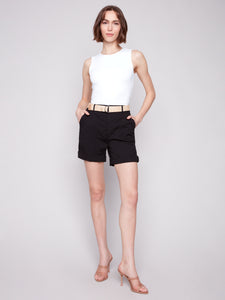 Short rolled cuff with belt