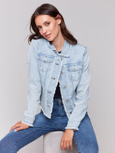 Load image into Gallery viewer, Fringe Denim Jacket
