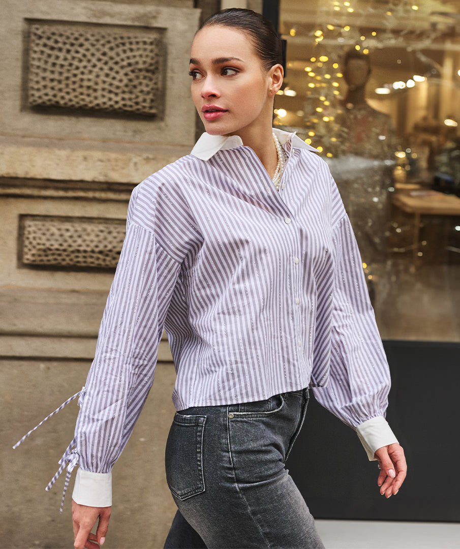 Blouse Pin Striped