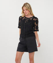 Load image into Gallery viewer, Crocheted Short Sleeved Sweater
