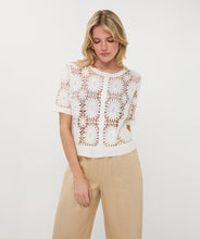 Load image into Gallery viewer, Crocheted Short Sleeved Sweater
