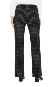 Black White Windowpane Pants