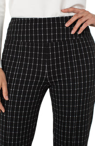 Black White Windowpane Pants