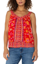 Load image into Gallery viewer, Red Floral Tank
