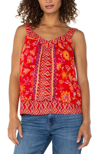 Red Floral Tank