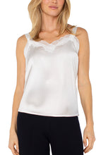 Load image into Gallery viewer, Woven Tank with Lace
