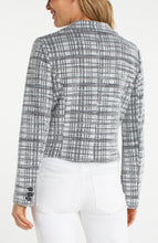 Load image into Gallery viewer, Cropped Blazer Black &amp; White Check
