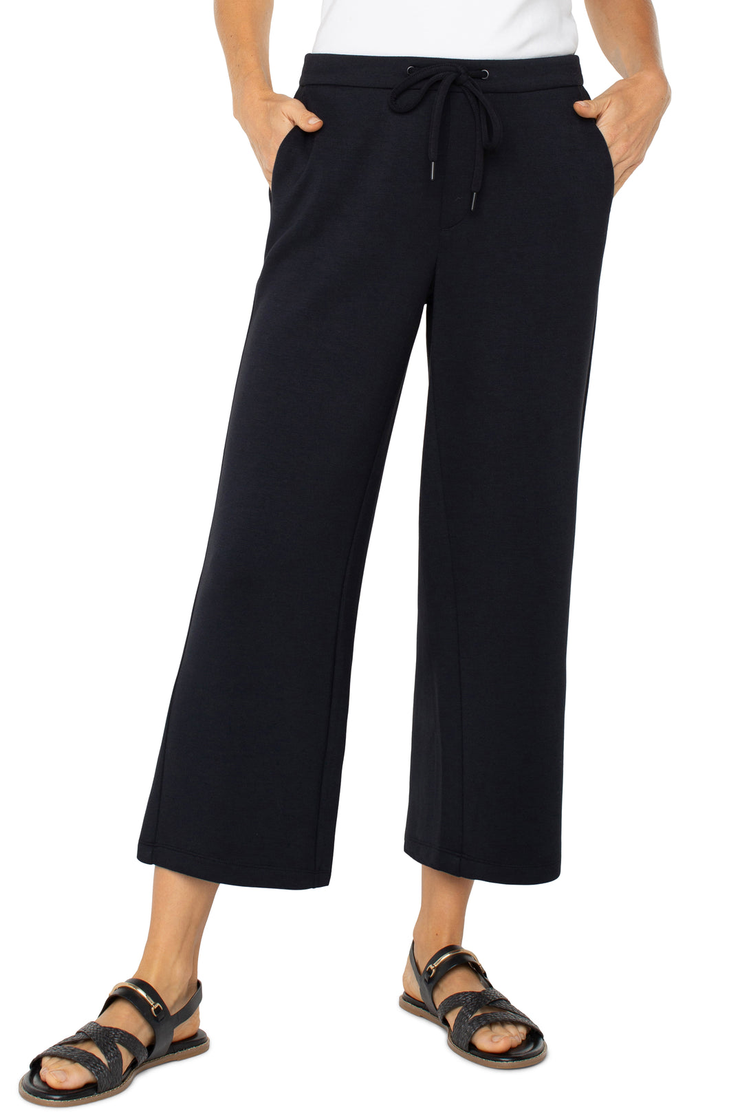Pull On Wide Leg Crop