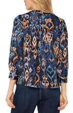 Load image into Gallery viewer, Blue Multi Print Blouse
