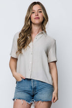 Load image into Gallery viewer, Nina Short Sleeved Button Up Shirt
