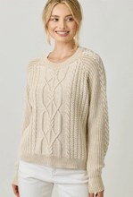 Load image into Gallery viewer, Washed Cable Knit Sweater
