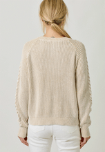 Load image into Gallery viewer, Washed Cable Knit Sweater
