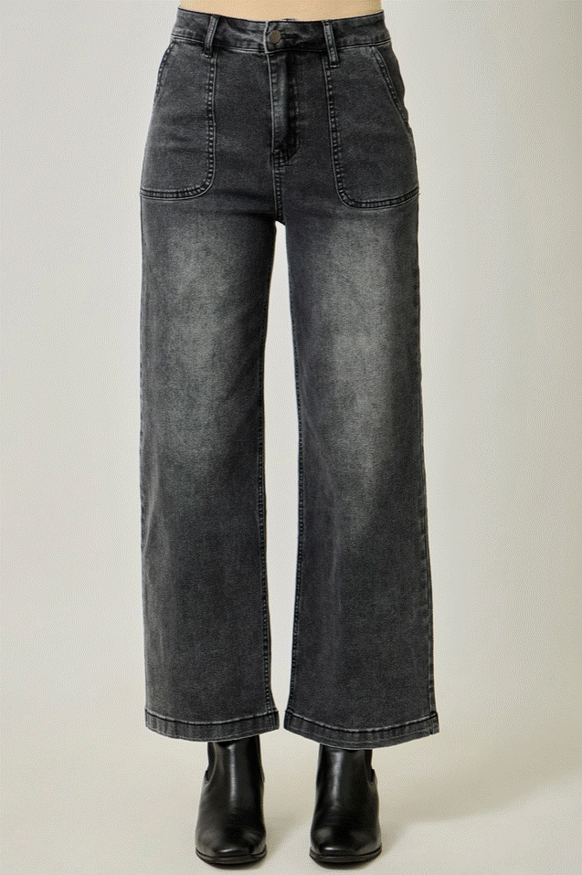Washed Denim Trouser
