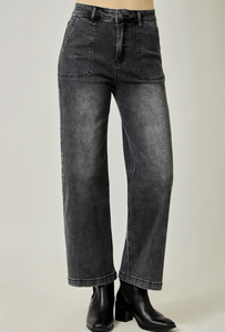 Washed Denim Trouser
