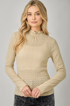 Load image into Gallery viewer, Detailed Mock Neck Top
