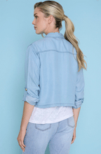 Load image into Gallery viewer, Button Front Chambray Jacket
