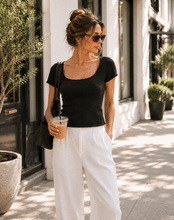 Load image into Gallery viewer, Emme – Square Neck T-Shirt
