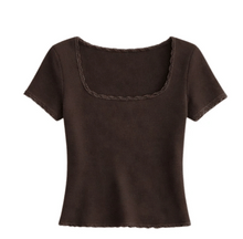 Load image into Gallery viewer, Emme – Square Neck T-Shirt
