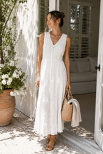Load image into Gallery viewer, Pascale Silky Button Front Dress
