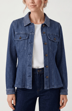 Load image into Gallery viewer, Fit and Flare Denim Jacket
