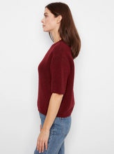 Load image into Gallery viewer, Sleeve Knit Sweater - Heather Merlot
