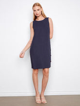 Load image into Gallery viewer, Shift Dress with Button Detail
