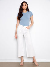 Load image into Gallery viewer, White Wide Leg Denim
