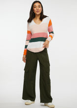 Load image into Gallery viewer, Chunky Colour Block Cotton Sweater
