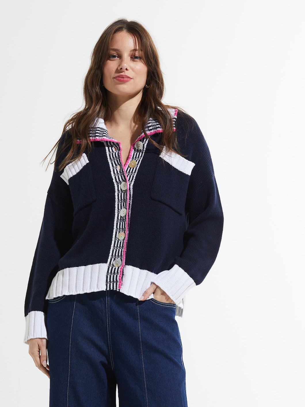 Navy Cardi