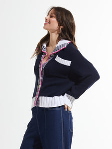 Navy Cardi