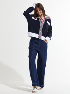 Navy Cardi