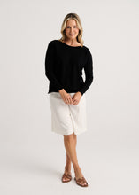 Load image into Gallery viewer, Button Boat Neck Sweater
