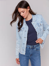 Load image into Gallery viewer, Fringe Denim Jacket
