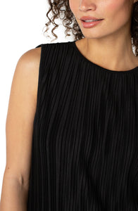 Sleeveless Crew Neck Top