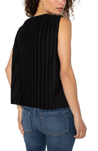 Sleeveless Crew Neck Top