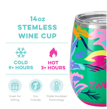 Load image into Gallery viewer, Stemless Wine Cup - Paradise Print
